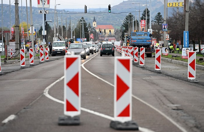 eger 25ös főút felújítási munkálatok