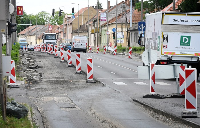25-ös főút felújítása vörösmarty út belvárosi szakasz