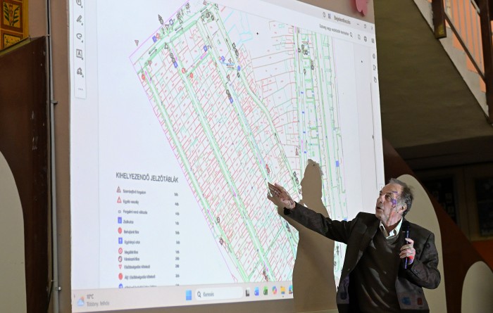 Dobi Attila közlekedési mérnök Ráchegy forgalmi rend változás