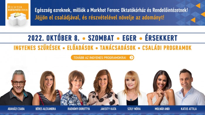 Az esemény plakátja, 2022. október 8. Eger Érsekkert