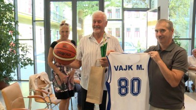 A 80 éves Vajk Miklóst köszöntötték