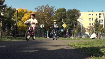 Közlekedési vetélkedő a Tittel Pál úton