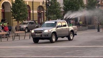 Újabb fertőtlenítés – A Dobó téren kezdték