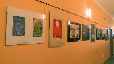 Megyei vizuális verseny munkáiból nyílt kiállítás