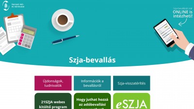 Már elérhetőek elektronikusan az SZJA tervezetek