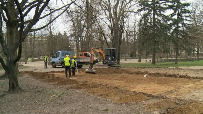 Elkezdődött az érsekkerti sportpark kialakítása