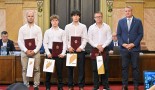 KÖZGYŰLÉS ELŐTT KÖSZÖNTÖTTÉK AZ EGRI BIRKÓZÓKAT 